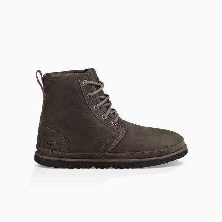 UGG Harkley Weather Deep Grey Lace-up Boots for Men (ZVSD90741)